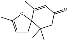2,6,10,10-tetramethyl-1-oxaspiro[4.5]deca-2,6-dien-8-one Structure