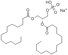 L-A-PHOSPHATIDIC ACID DIMYRISTOYL SODIUM Structure