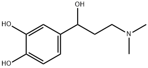 1,2-Benzenediol, 4-[3-(dimethylamino)-1-hydroxypropyl]- (9CI) Structure