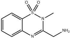 2H-1,2,4-Benzothiadiazine-3-methanamine, N-methyl-, 1,1-dioxide (9CI) 结构式