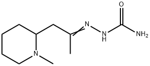 Hydrazinecarboxamide, 2-[1-methyl-2-(1-methyl-2-piperidinyl)ethylidene]- (9CI) Struktur