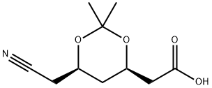 1,3-Dioxane-4-aceticacid,6-(cyanomethyl)-2,2-dimethyl-,(4R,6R)-(9CI)