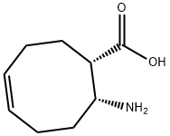 (1S,8R,Z)-8-AMINO-CYCLOOCT-4-ENECARBOXYLIC ACID Structure