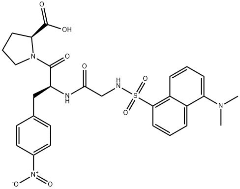 dansyl-glycyl-nitrophenylalanyl-proline 结构式