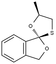 Spiro[isobenzofuran-1(3H),2-[1,3]oxathiolane], 5-methyl-, (1R,5S)- (9CI) 结构式