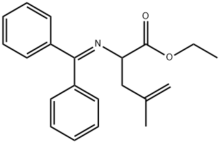2-[(Diphenylmethylene)amino]-4-methyl-4-pentenoic acid ethyl ester Struktur