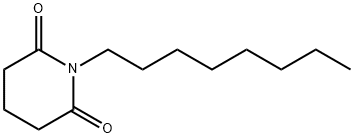 N-(N-octyl)glutarimide Struktur