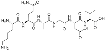 H-LYS-GLN-ALA-GLY-ASP-VAL-OH Structure