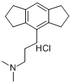1,2,3,5,6,7-Hexahydro-N,N-dimethyl-s-indacene-4-propanamine hydrochlor ide Struktur