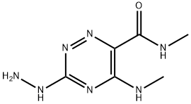 1,2,4-Triazine-6-carboxamide, 3-hydrazino-N-methyl-5-(methylamino)- Structure