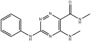 1,2,4-Triazine-6-carboxamide, N-methyl-5-(methylamino)-3-(phenylamino) -|