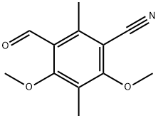 Benzonitrile, 3-formyl-4,6-dimethoxy-2,5-dimethyl- (9CI) Struktur