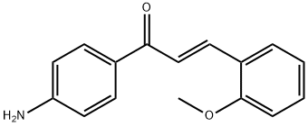 (2E)-1-(4-aminophenyl)-3-(2-methoxyphenyl)prop-2-en-1-one Struktur