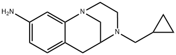 4-(cyclopropylmethyl)-3,4,5,6-tetrahydro-2H-1,5-methano-1,4-benzodiazocin-9-amine 结构式