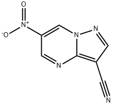 6-硝基吡唑[1,5-A]嘧啶-3-甲腈 结构式