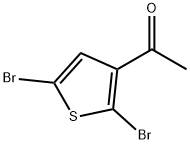 1-(2,5-二溴-3-噻吩基)乙酮,80775-39-9,结构式