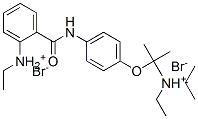 2-[4-[(ethylazaniumylidene-phenyl-methyl)amino]phenoxy]ethyl-dipropan- 2-yl-azanium dibromide 结构式