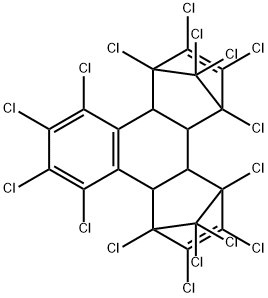 1,2,3,4,5,6,7,8,9,10,11,12,13,13,14,14-hexadecachloro-1,4,4a,4b,5,8,8a,12b-octahydro-1,4:5,8-dimethanotriphenylene|1,2,3,4-四氯萘-双(六氯环戊二烯)加合物