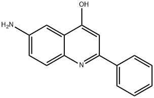 6-アミノ-2-フェニル-4-キノリノール 化学構造式