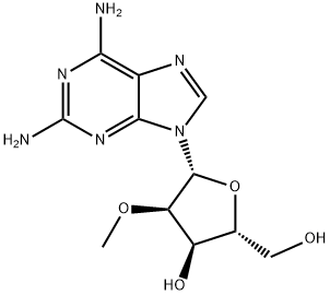 2-氨基-2'-O-甲基腺苷 结构式