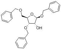 BENZYL-3,5-DI-O-BENZYL-BETA-D-RIBOFURANOSIDE 结构式