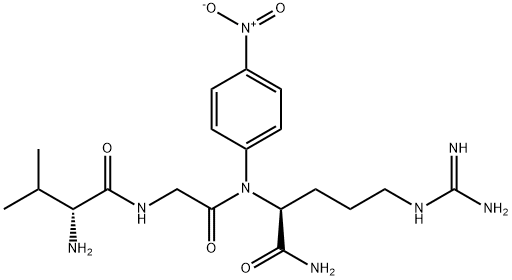 valyl-glycyl-arginine-4-nitroanilide 结构式