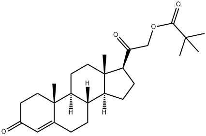 ピバリン酸デスオキシコルチコステロン 化学構造式