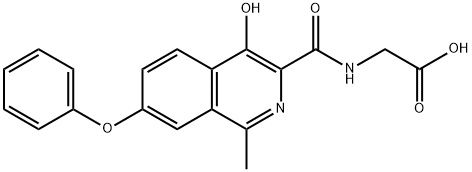 罗沙司他, 808118-40-3, 结构式