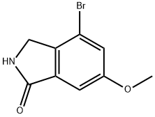 1H-Isoindol-1-one, 4-broMo-2,3-dihydro-6-Methoxy- Structure