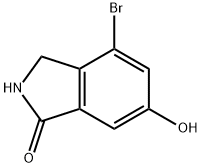 1H-Isoindol-1-one, 4-broMo-2,3-dihydro-6-hydroxy- Structure