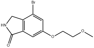 4-溴-6-(2-甲氧基乙氧基)异吲哚啉-1-酮,808127-77-7,结构式