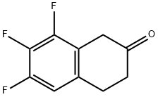 6,7,8-Trifluoro-2-tetralone Structure