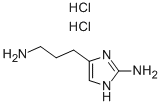 5-(3-氨丙基)-1H-咪唑-2-胺二盐酸盐 结构式