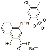 barium 4-[(5-chloro-4-methyl-2-sulphonatophenyl)azo]-1-hydroxy-2-naphthoate  化学構造式