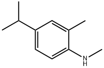 Benzenamine, N,2-dimethyl-4-(1-methylethyl)- (9CI) Structure