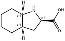 オクタヒドロ-1H-インドール-2-カルボン酸 化学構造式
