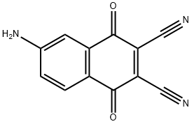 6-AMINO-2 3-DICYANO-1 4-NAPHTHOQUINONE Structure