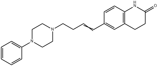 2(1H)-Quinolinone, 3,4-dihydro-6-(4-(4-phenyl-1-piperazinyl)-1-butenyl )- Structure