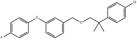 1-((2-(4-Chlorophenyl)-2-methylpropoxy)methyl)-3-(4-fluorophenoxy)benz ene Structure