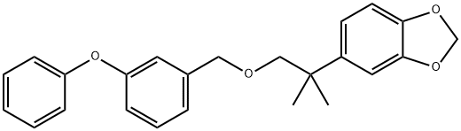 3-Phenoxybenzyl 2-(3,4-methylenedioxyphenyl)-2-methylpropyl ether Structure