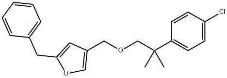 4-((2-(4-Chlorophenyl)-2-methylpropoxy)methyl)-2-(phenylmethyl)furan Structure