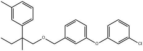 1-chloro-3-[3-[[2-methyl-2-(3-methylphenyl)butoxy]methyl]phenoxy]benze ne Structure