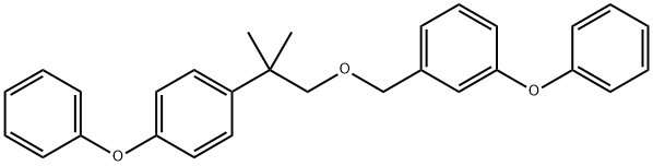 3-Phenoxybenzyl 2-(4-phenoxyphenyl)-2-methylpropyl ether 化学構造式