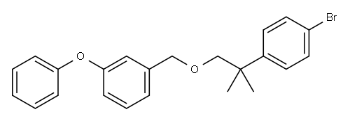 3-Phenoxybenzyl 2-(4-bromophenyl)-2-methylpropyl ether Structure