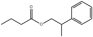 酪酸β-メチルフェネチル 化学構造式