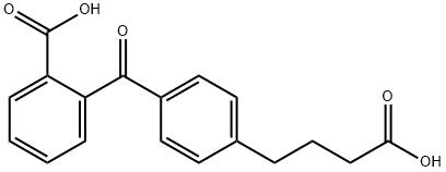 4-[4-(2-CARBOXYBENZOYL)PHENYL]BUTYRIC ACID Structure