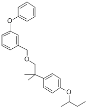 1-((2-(4-(1-Methylpropoxy)phenyl)-2-methylpropoxy)methyl)-3-phenoxyben zene Struktur