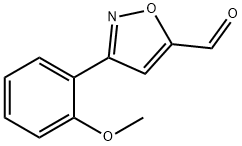 3-(2-甲氧基苯基)异噁唑-5-甲醛, 808740-33-2, 结构式