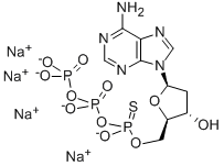 2'-DEOXYADENOSINE-5'-O-(1-THIOTRIPHOSPHATE), RP-ISOMER SODIUM SALT Struktur