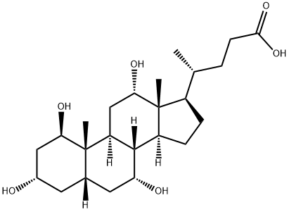 (1b,3a,5b,7a,12a)-1,3,7,12-tetrahydroxy-Cholan-24-oic acid Structure